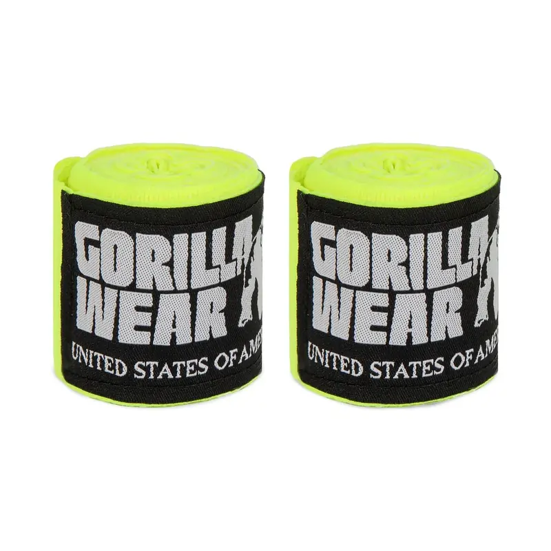 Gorilla Wear Boxing Hand Wraps Yellow 3m