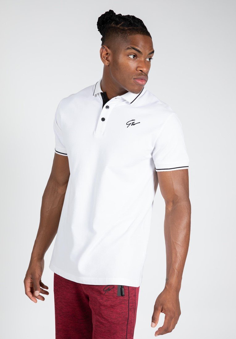 Gorilla Wear Delano Polo – White/Black